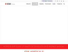 Tablet Screenshot of eskindia.com